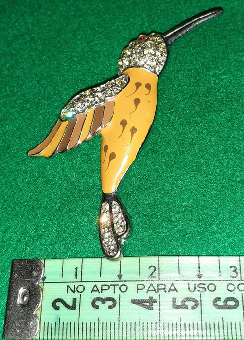 Alfinete / Pregadeira Pássaro Amarelo
