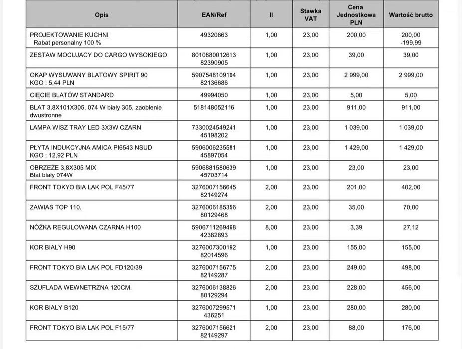 Wyspa kuchenna + okap wysuwany + płyta indukcyjna + nowy zlew