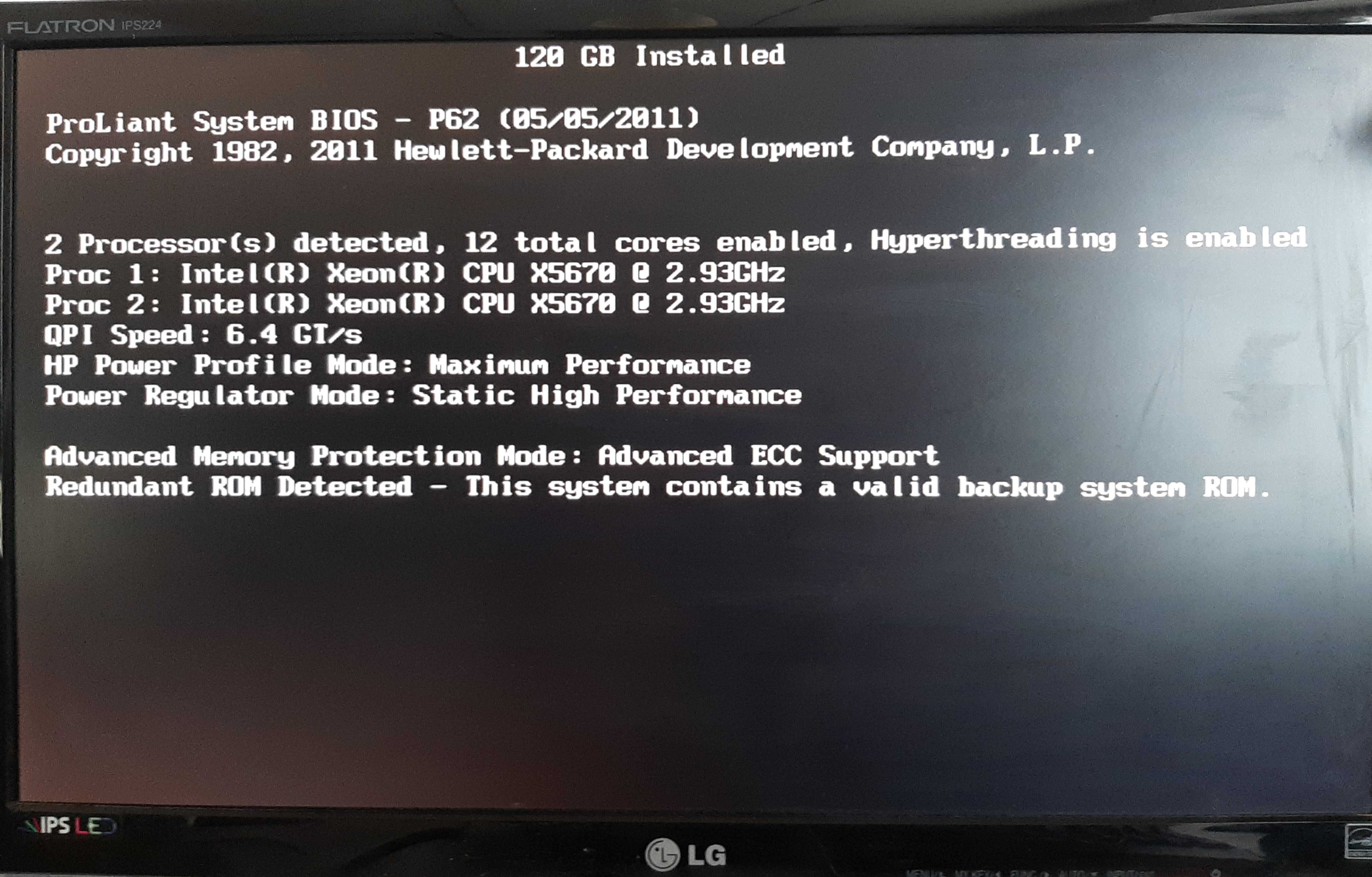 Serwer HP Proliant DL380 G6+ 2xCPU, 120GB RAM, dyski w RAID, Win2025