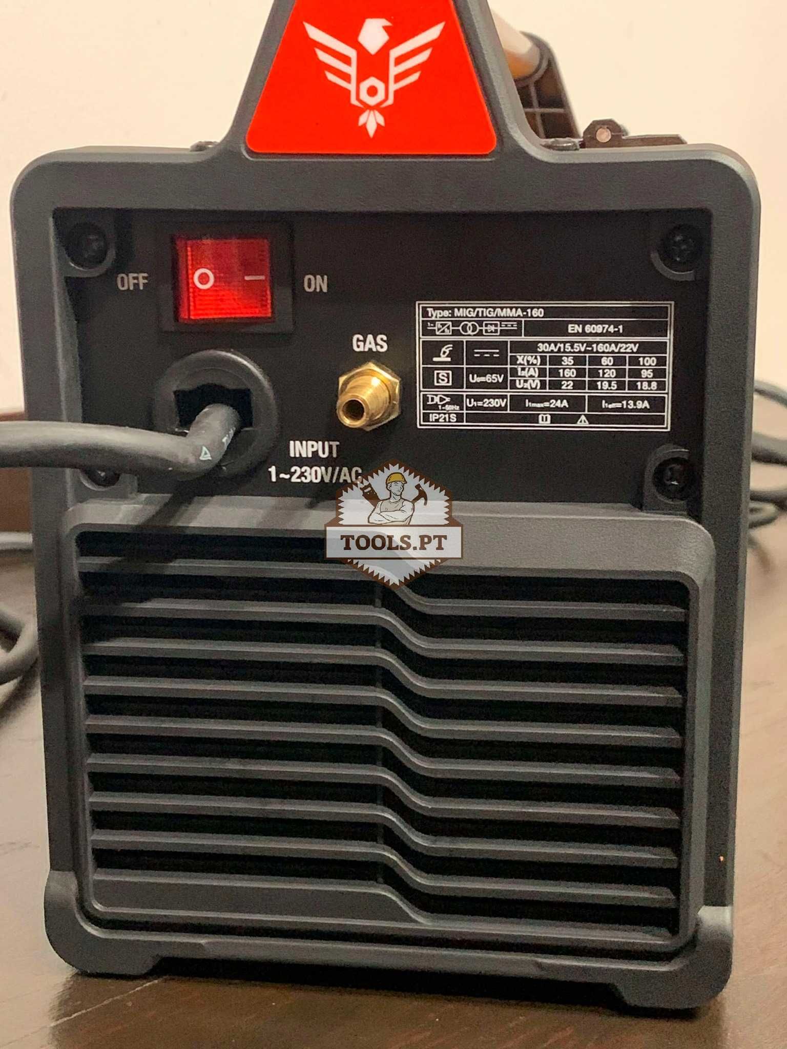 Aparelho de soldar 3/1 MIG/TIG/MMA