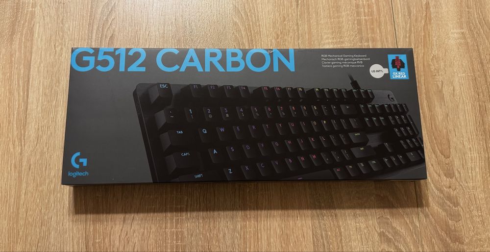 Klawiatura mechaniczna Logitech G512 Carbon GX Red Linear Czarny