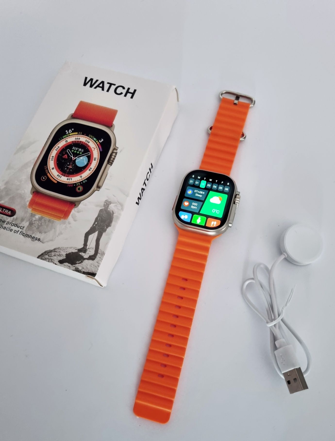 Smartwatch S8 Ultra nowy pomarańczowy