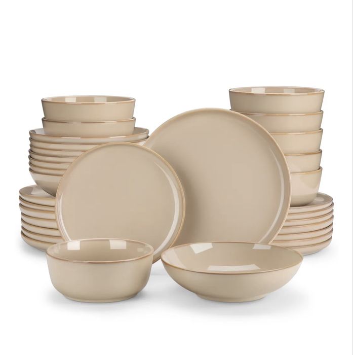 Serwis obiadowy Vancasso 24-el.minus 2 kamionkowy bronzowy zestaw 6 os