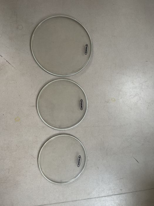Naciągi perkusyjne 12,13,16 cali na tom i floor tom evans g1 clear