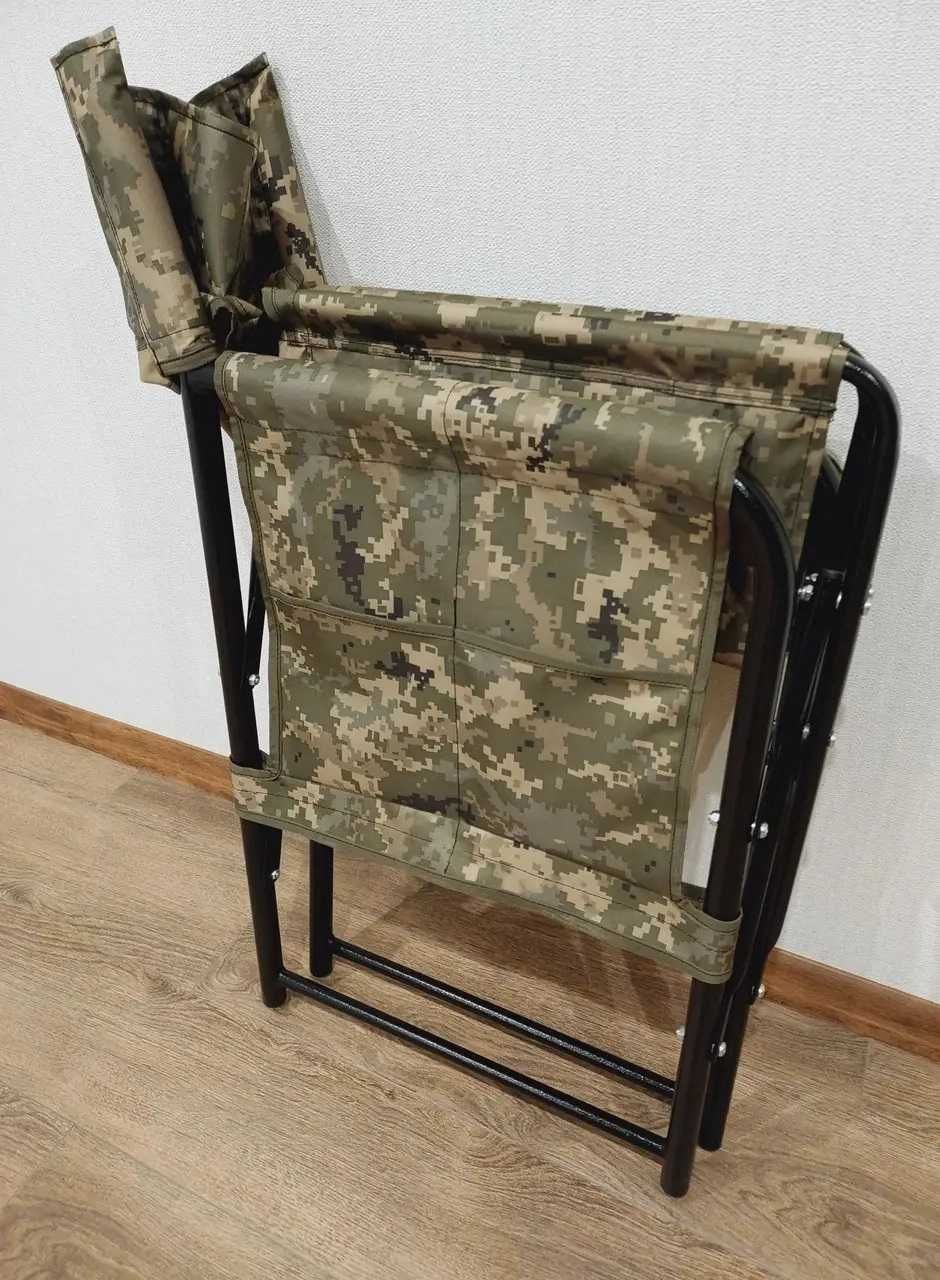 Крісло камуфляж піксель складне РЫбацкое кресло + полочка и органайзер