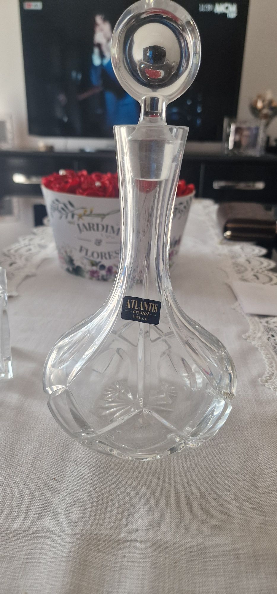 Garrafa de cristal atlantis grande
