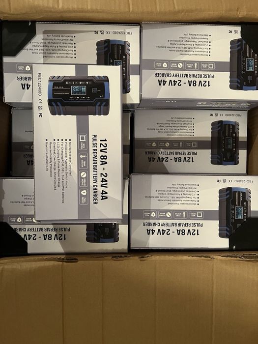 Foxsur Зарядное устройство для автомобильного аккумулятора 6-150Ah