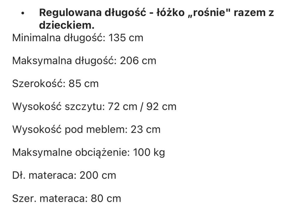 Łóżko dziecięce Ikea Minnen białe + materac