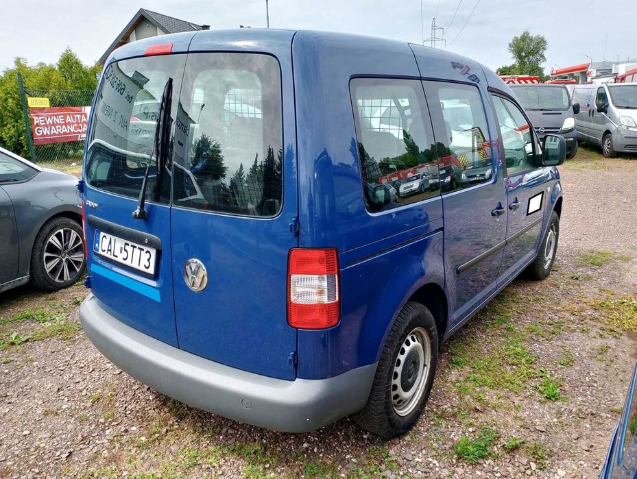 VW Caddy 1.4 MPI benzyna 80KM 5-osobowy b. zadbany Jedyny właściciel
