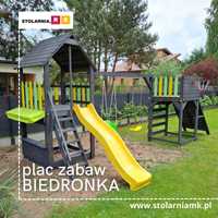 Drewniany Plac zabaw Biedronka Zapraszamy