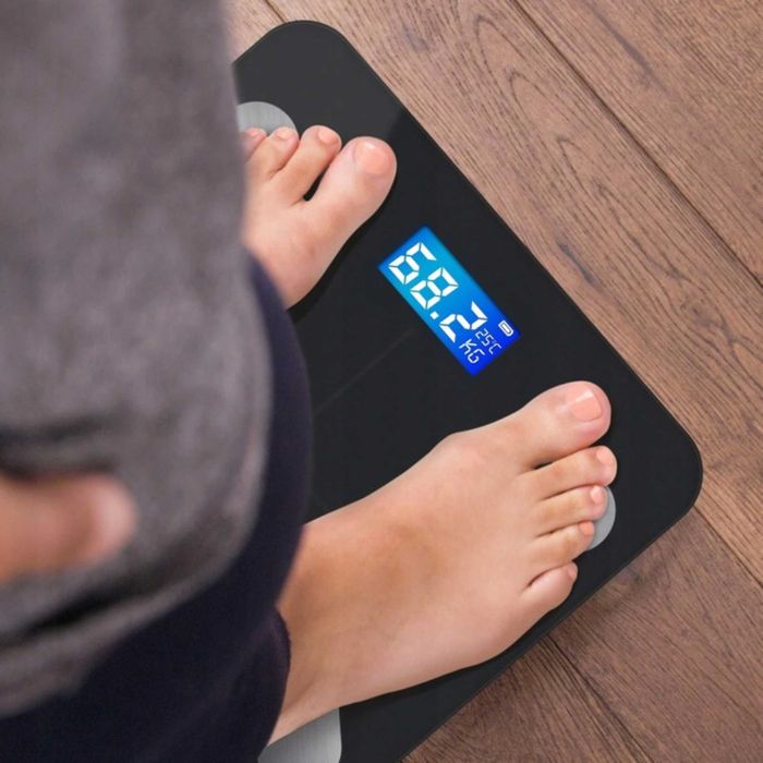 WAGA ŁAZIENKOWA analityczna elektroniczna BLUETOOTH 180KG smart 25w1