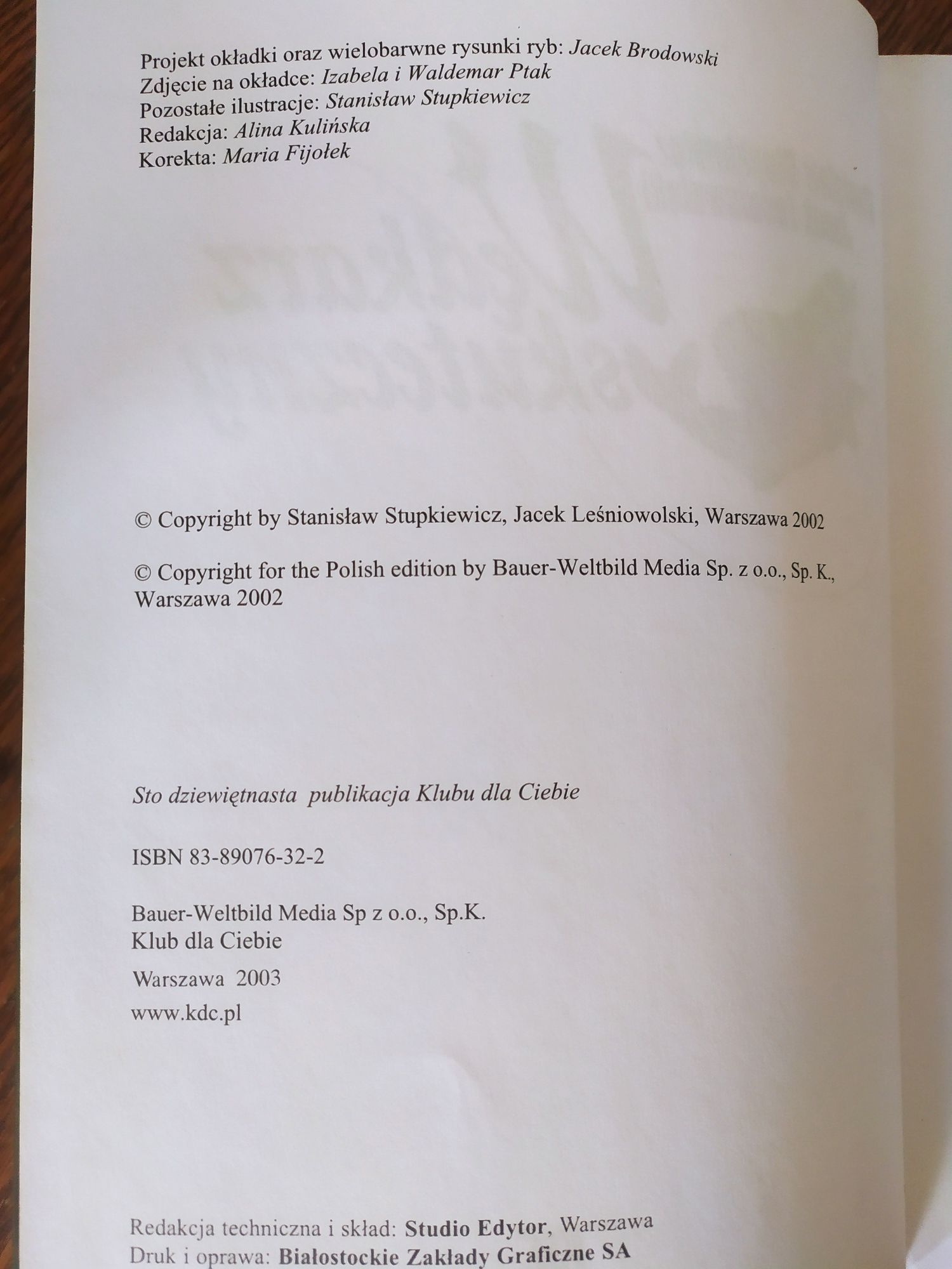 Wędkarstwo, książka.