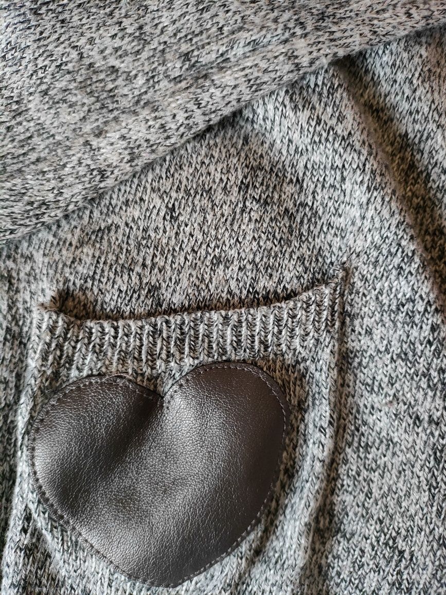 Szary sweter melanż Lupilu 110 116