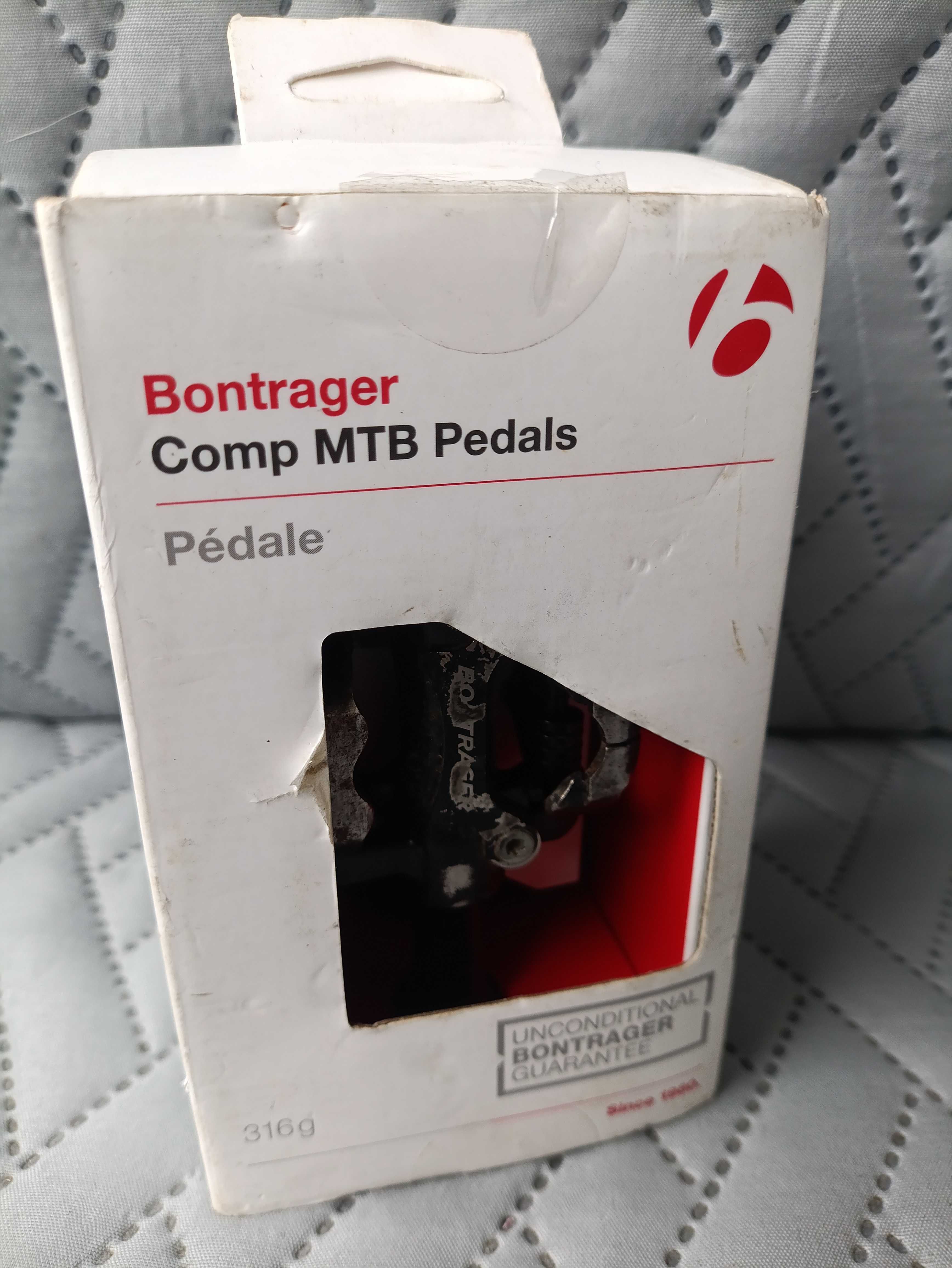 Zestaw pedałów MTB Bontrager Comp czarne używane + nowe bloki