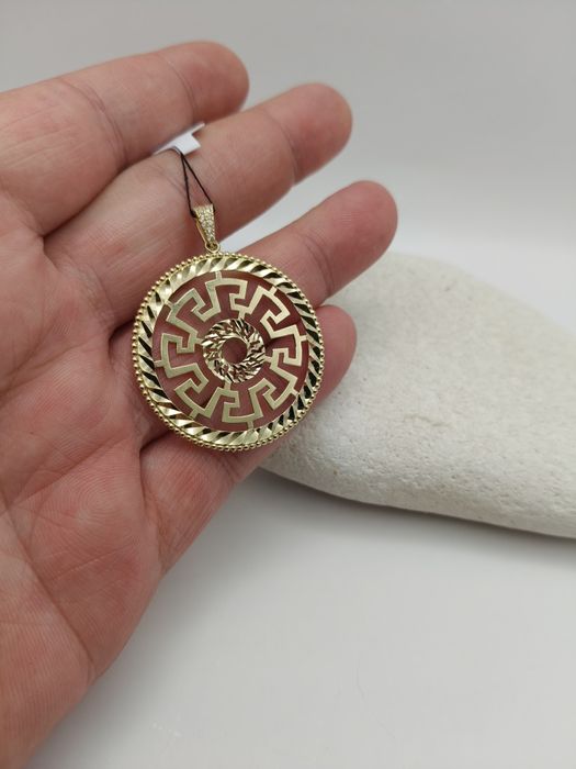 Złota Zawieszka Wzór Grecki Pr.585 Nowa Zapraszamy