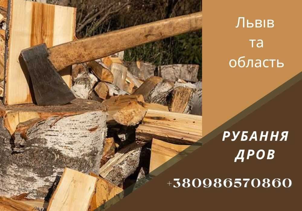 Рубання дров. Зрізання дерев. Чистка ділянок. Демонтаж. Вивіз сміття.