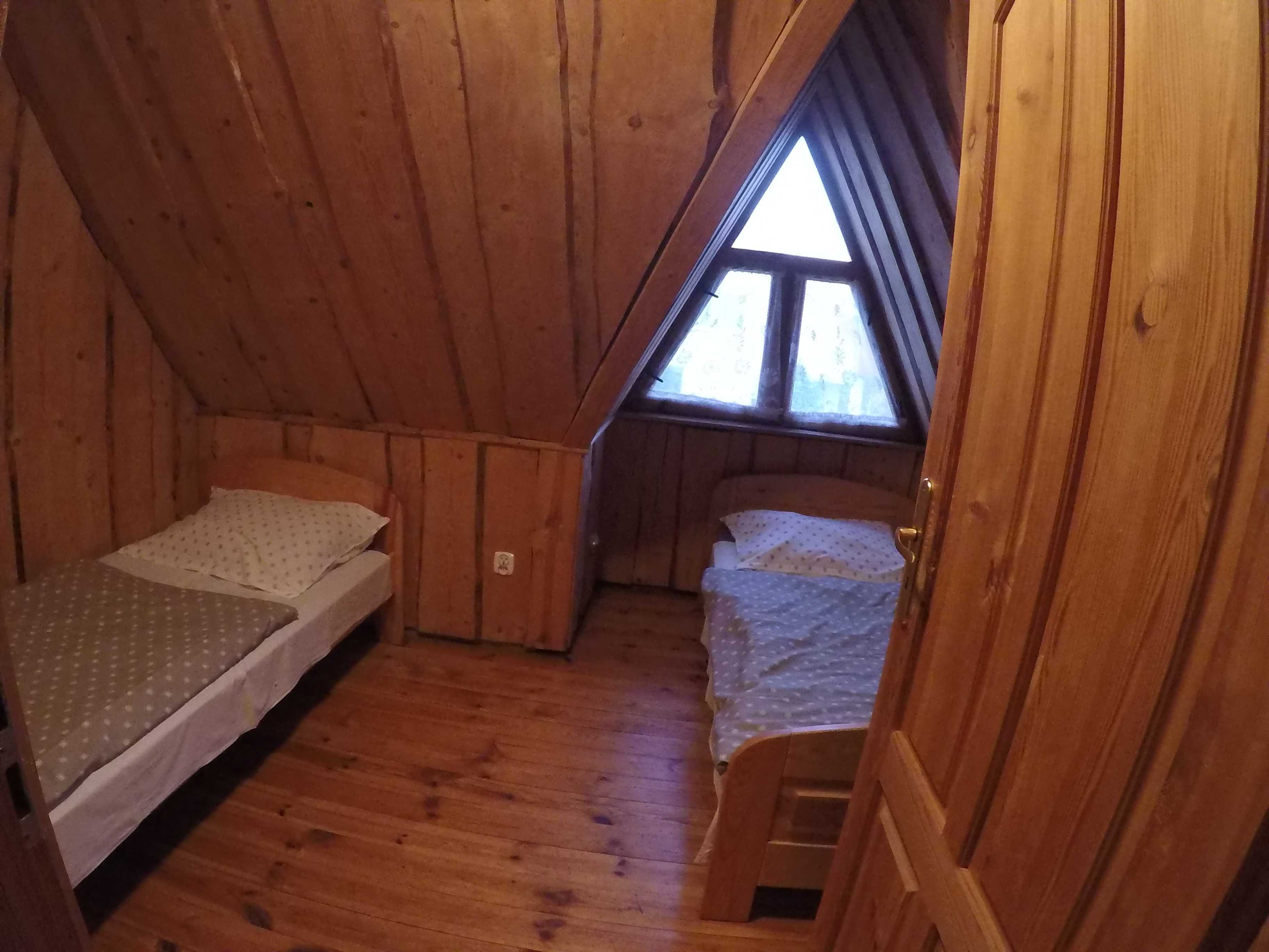Domki na Kaszubach ,nad jeziorem. Wdzydze Kiszewskie.