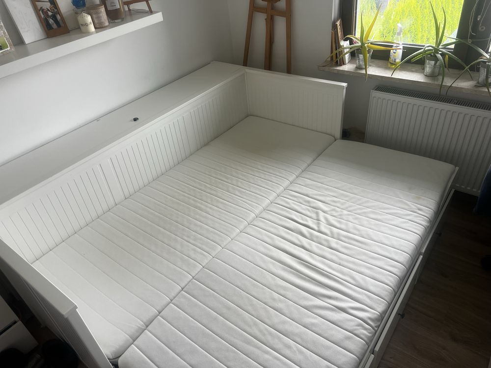 Łóżko IKEA HEMNES+ pojemnik na materac IKEA HEMNES