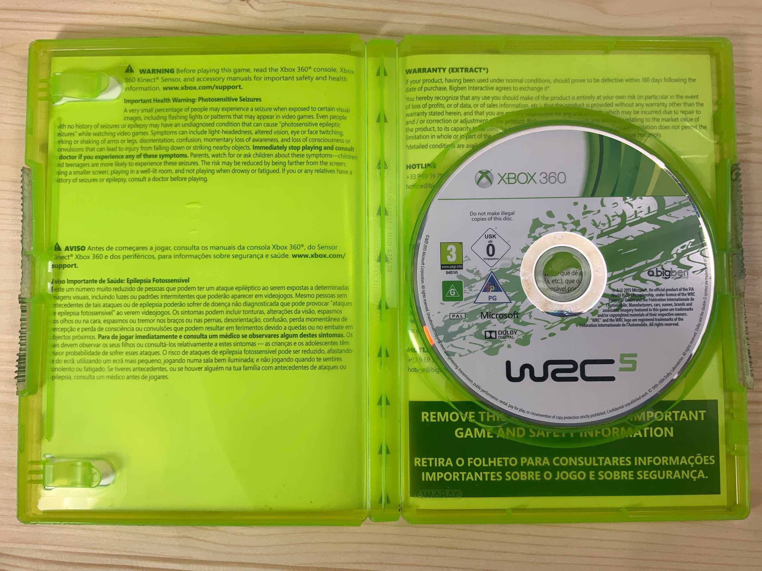 WRC 5 Xbox 360 X360