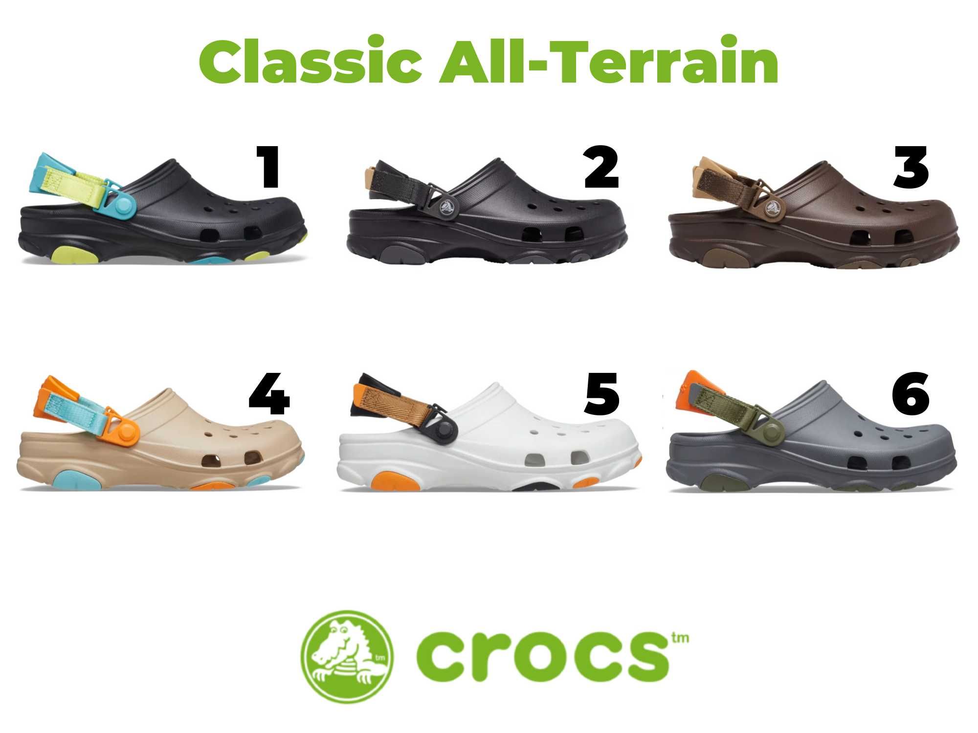 Большие размеры кроксов мужские 44 45 46 Crocs Classic All Terrain