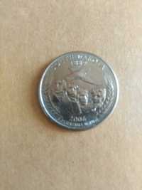 Moneta ćwierćdolarówka Południowa Dakota 1889r z 2006roku