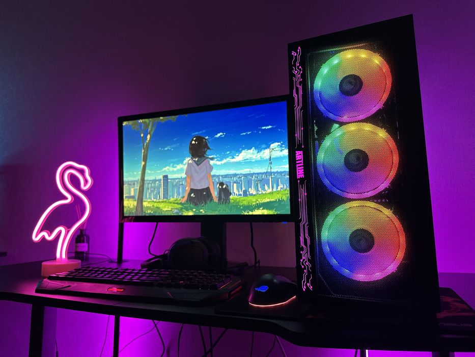 ASUS 144гц + ПК RTX 2060Super i5-9400F SSD HDD 750W + вся периферия