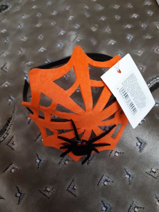 Обруч на голову с паутинкой