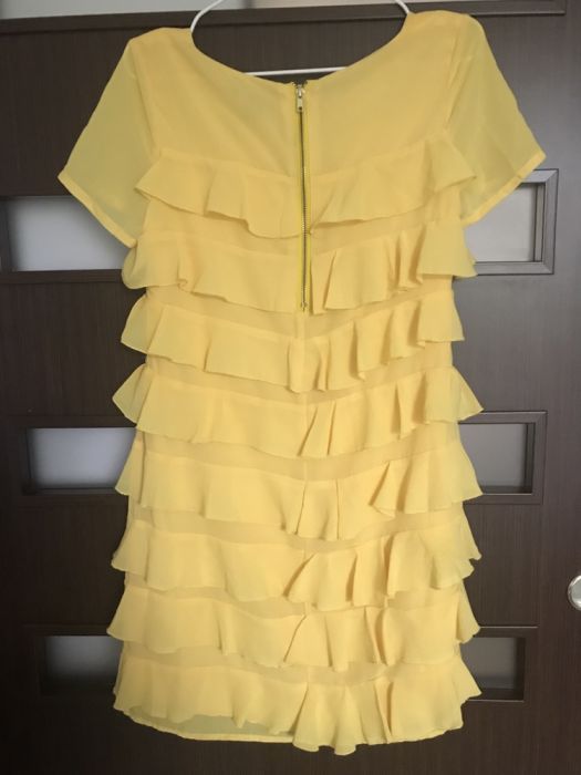 Żółta sukienka h&m