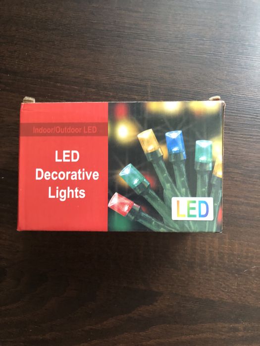 Girlanda świetlna lampki led solarne ogrodowe multikolor 48tknd