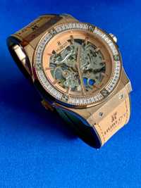 Zegarek automatyczny złoty Hublot Geneve Collection Vendome Paris