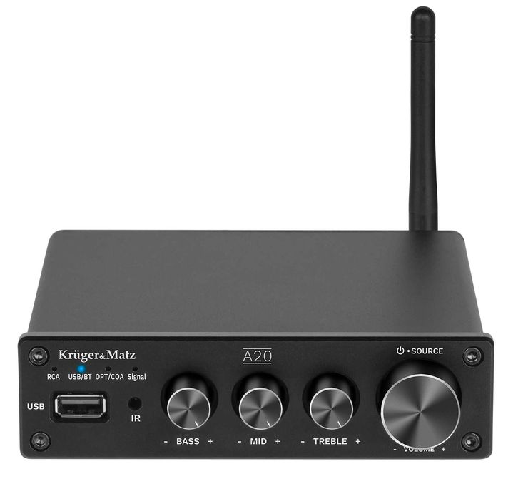 Wzmacniacz stereo Kruger&Matz A20 Bluetooth Optyk 2x100W