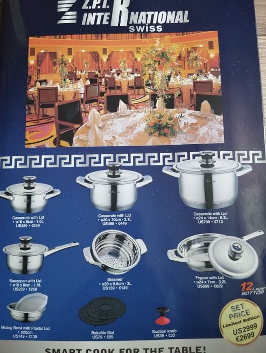 Набір посуди,кастрюлі, Z.P.INTERNATIONAL ZPT-1724