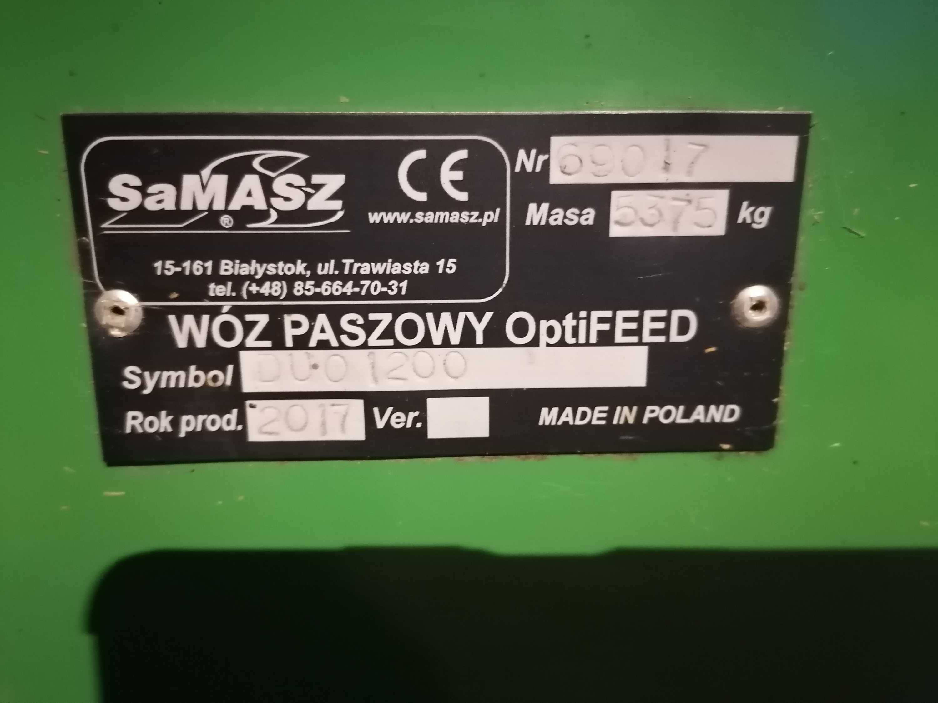 Paszowóz Samasz OptiFEED DUO 1200