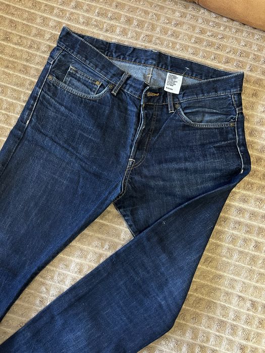 Джинси чоловічі/ прямі джинси чоловічі/ сині класичні чоловічі джинси