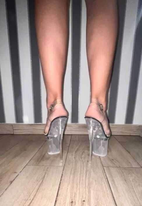 273/ OD RĘKI 40 sandały szpilki szpile strip gogo pole dance 21cm
