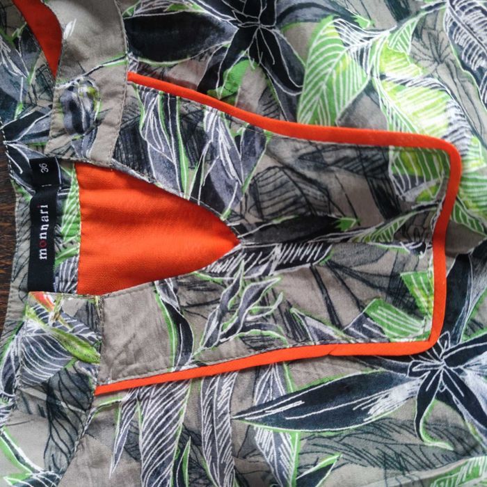 Monnari lekka bluzka wzorzysta tropical green rozm.S / 36