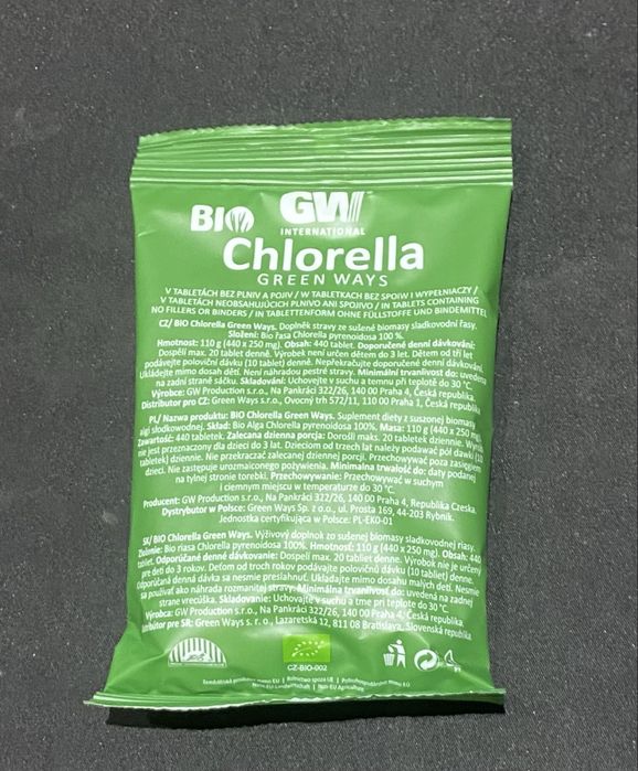Bio chlorella pyranoidosa 110g, 440 tabletek