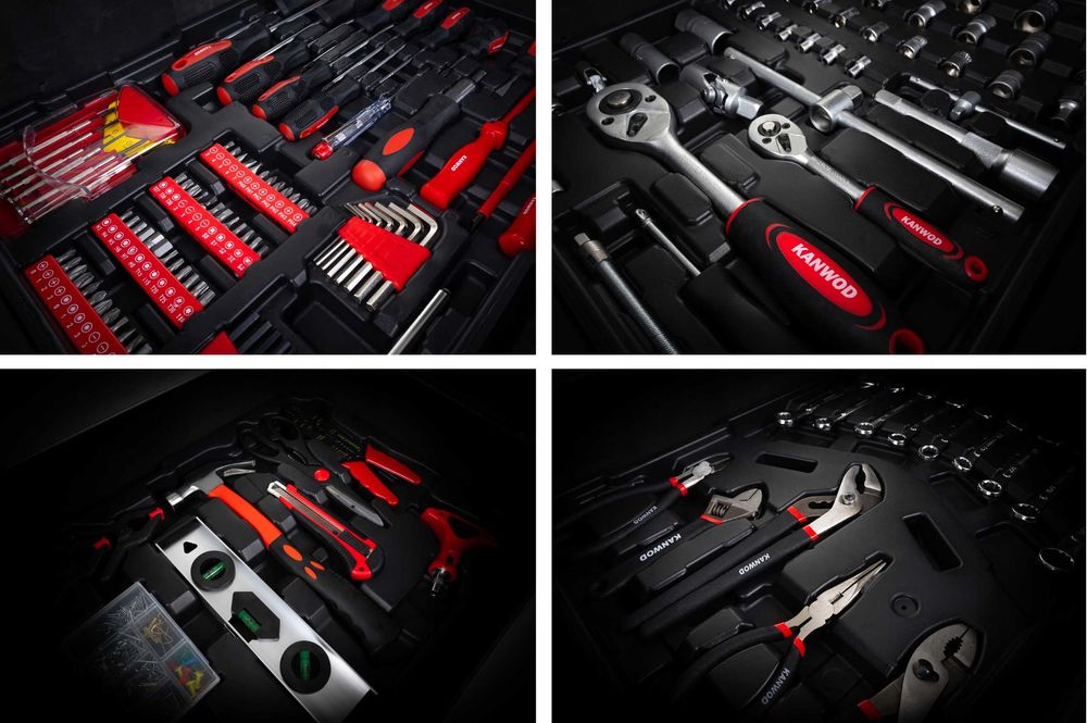 Zestaw Markowych Narzędzi Kluczy 1000el Walizka Narzędziowa + Gratis