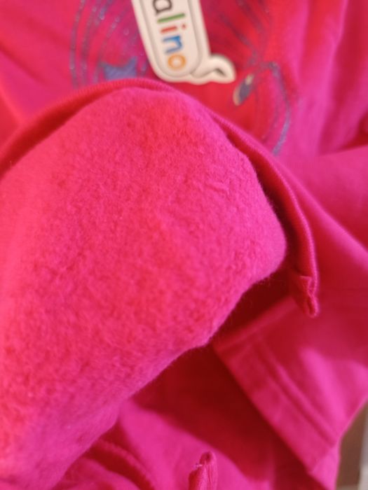 Ciepła bluza dziewczęca nowa z metką Zebralino rozm 110