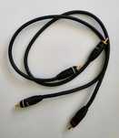 Przewody audio RCA Nakamichi 0,5 m – para, pozłacane wtyki