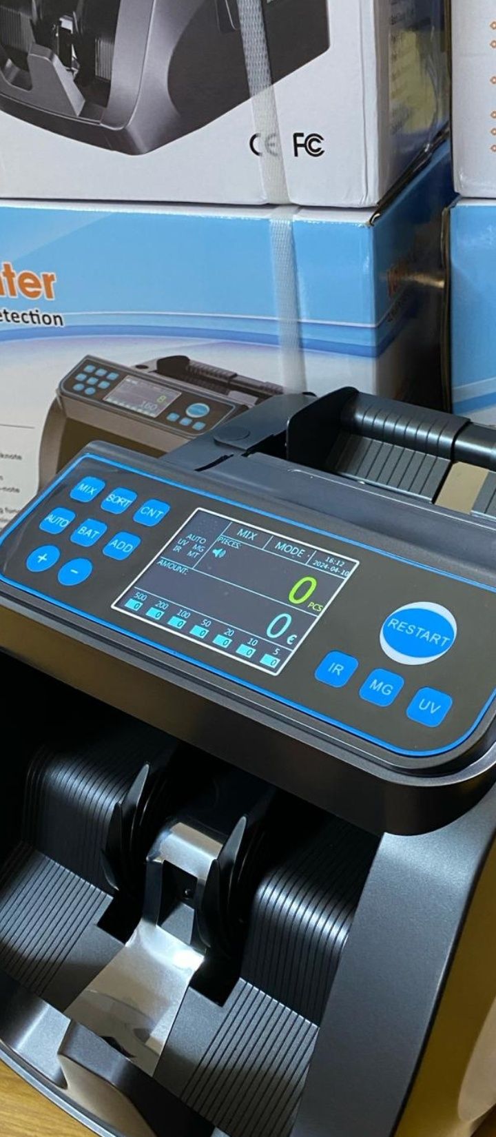 Máquina de Contar Notas (Misturadas) Lê o Valor/Conta/Controla Falsas