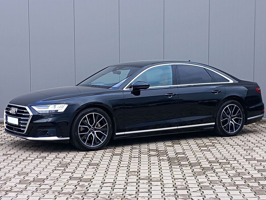 Audi A8 50 TDI 286 KM SPORT Matrix Bang Valcona Kamery 360 Dociąg Czerń