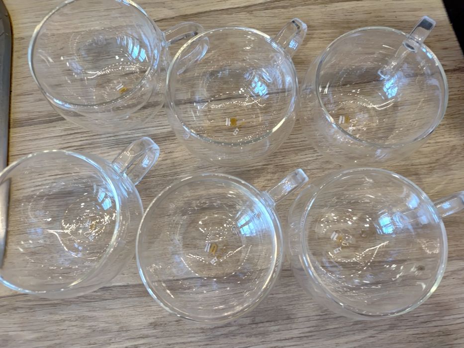 Szklanki termiczne 6 sztuk podwójna ścianka