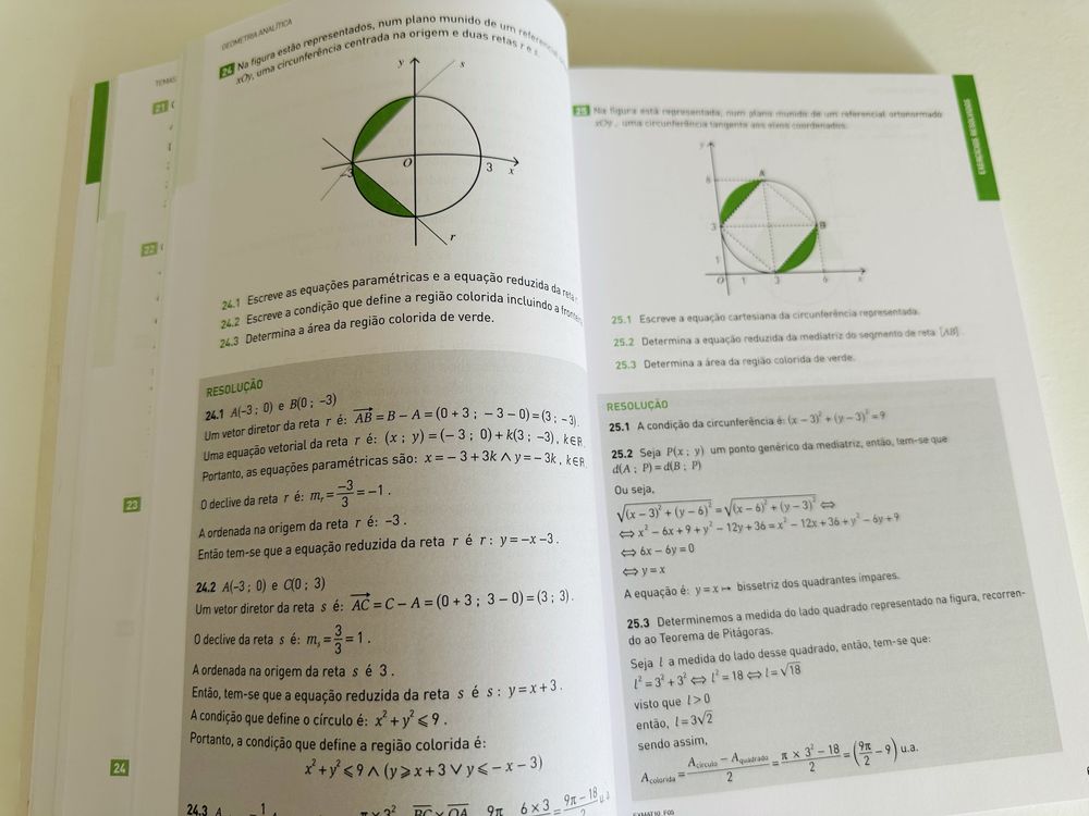 Exercícios de Matemática A 10° ano Raiz Editora