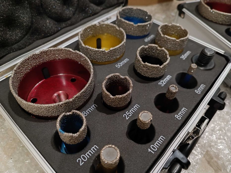 Набір Алмазних Коронок для плитки 6-68, свердло М14 (в наявності 1 шт)