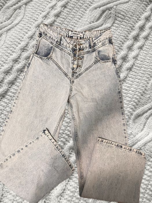 Джинси трусиками висока посадка