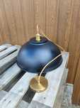 Lampa loftowa czarny metal złota retro żyrandol