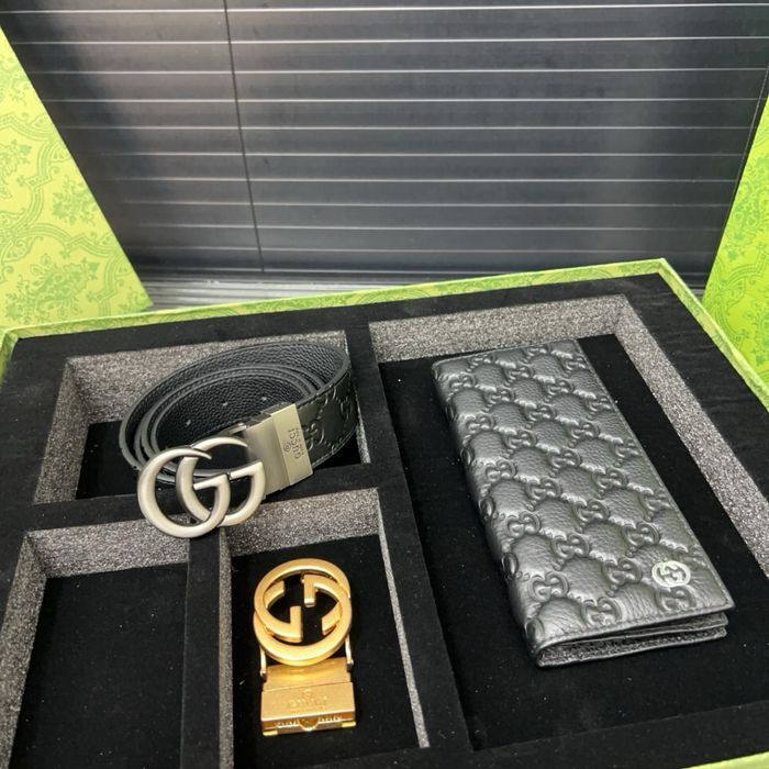 GCC комлпект набор ремень клатч подарочный кожаный louis vuitton