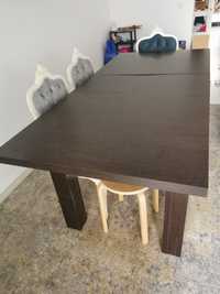 Mesa de jantar em wengue