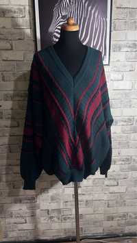 Męski stylowy sweter Vintage style 80” 90” ekstra styl Duży XXL